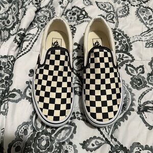 Vans Classic Slip-On Checkerboard platform Black/White